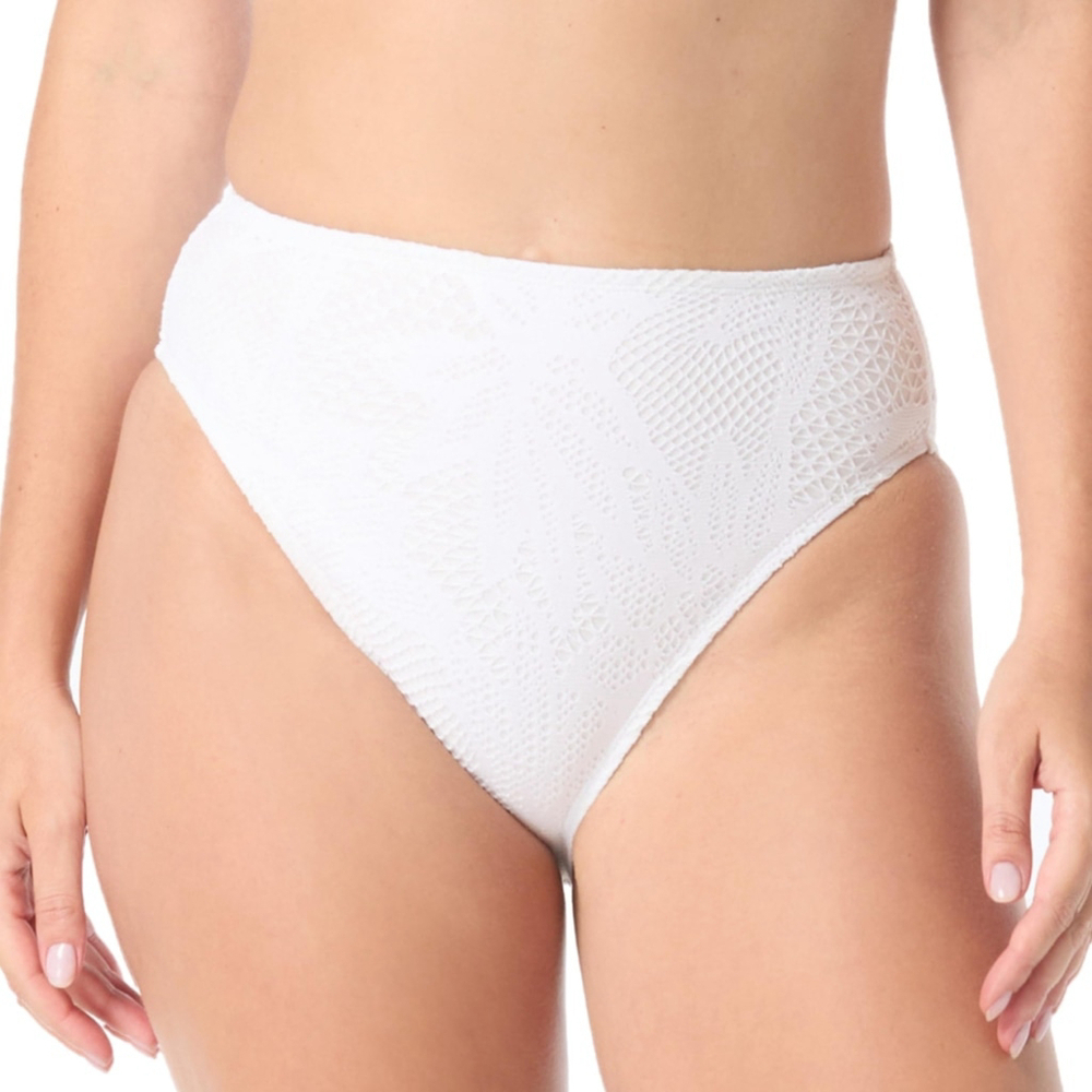 Coco Reef Size Large Crochet High Leg High Waist Bikini Swim Bottom NWT